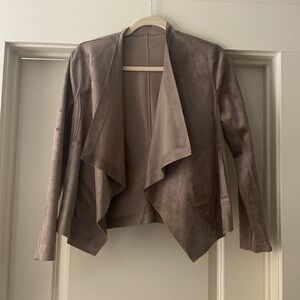 Suede jacket - reversible to faux leather